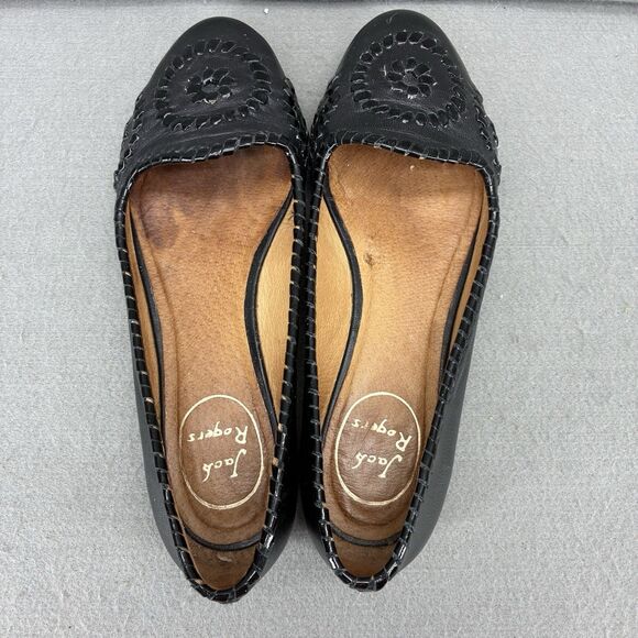Jack Rodgers Waverly Black Shoes Women’s Size 6.5 - Picture 8 of 11